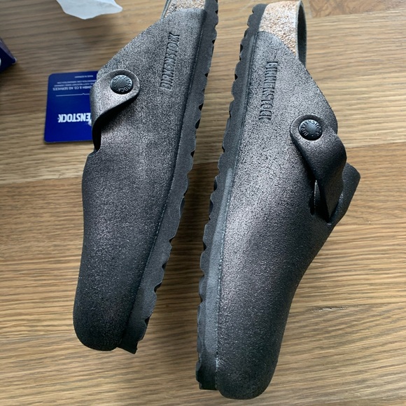 Birkenstock Boston Washed Metallic Antique Black - Picture 6 of 9